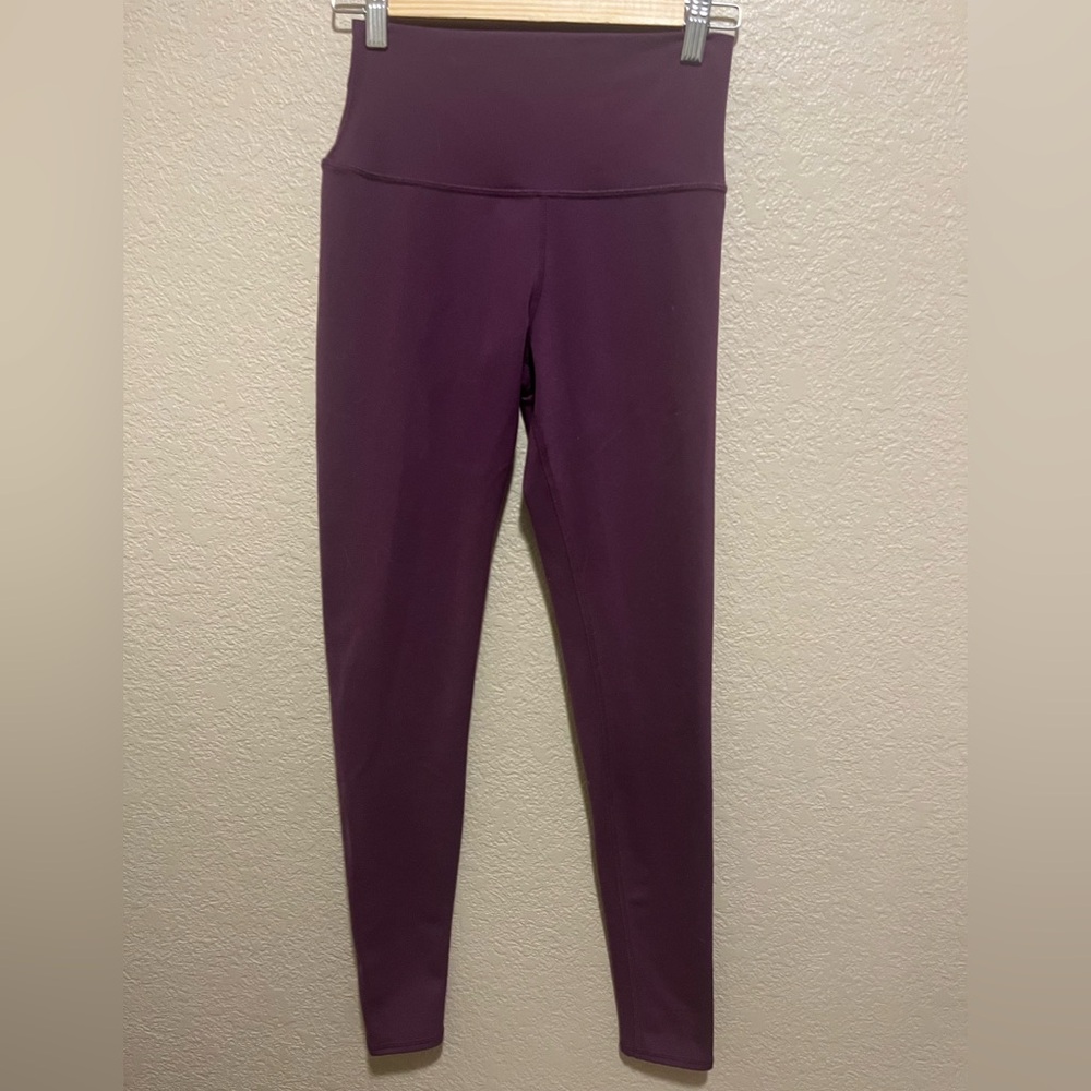 ALO Yoga XS Airbrush High-Waist Full Length Deep Purple Leggings
